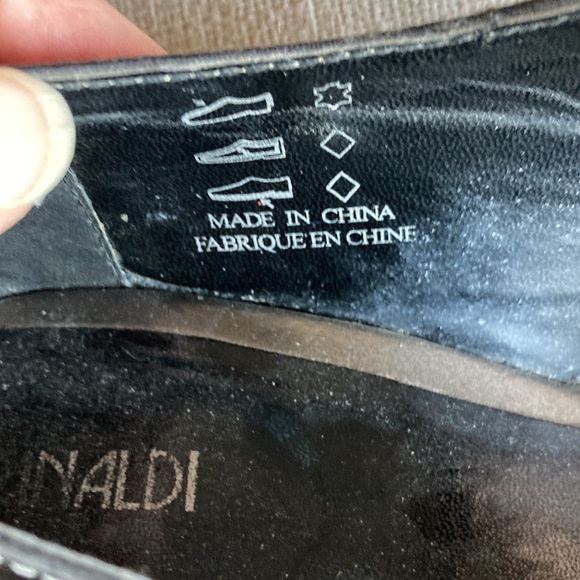 Vintage Black Leather Rinaldi Shoes Size 37 - Picture 6 of 7